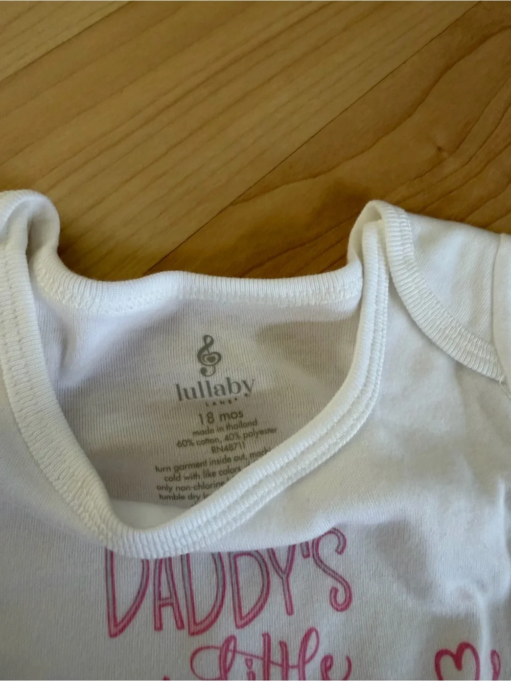White & Gray Girls' Matching Set with Pink Floral Accents
